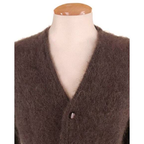 Needles Mohair Cardigan in Charcoal Brown S Mens New Defect Made in Japan LQ276 - Picture 6 of 16